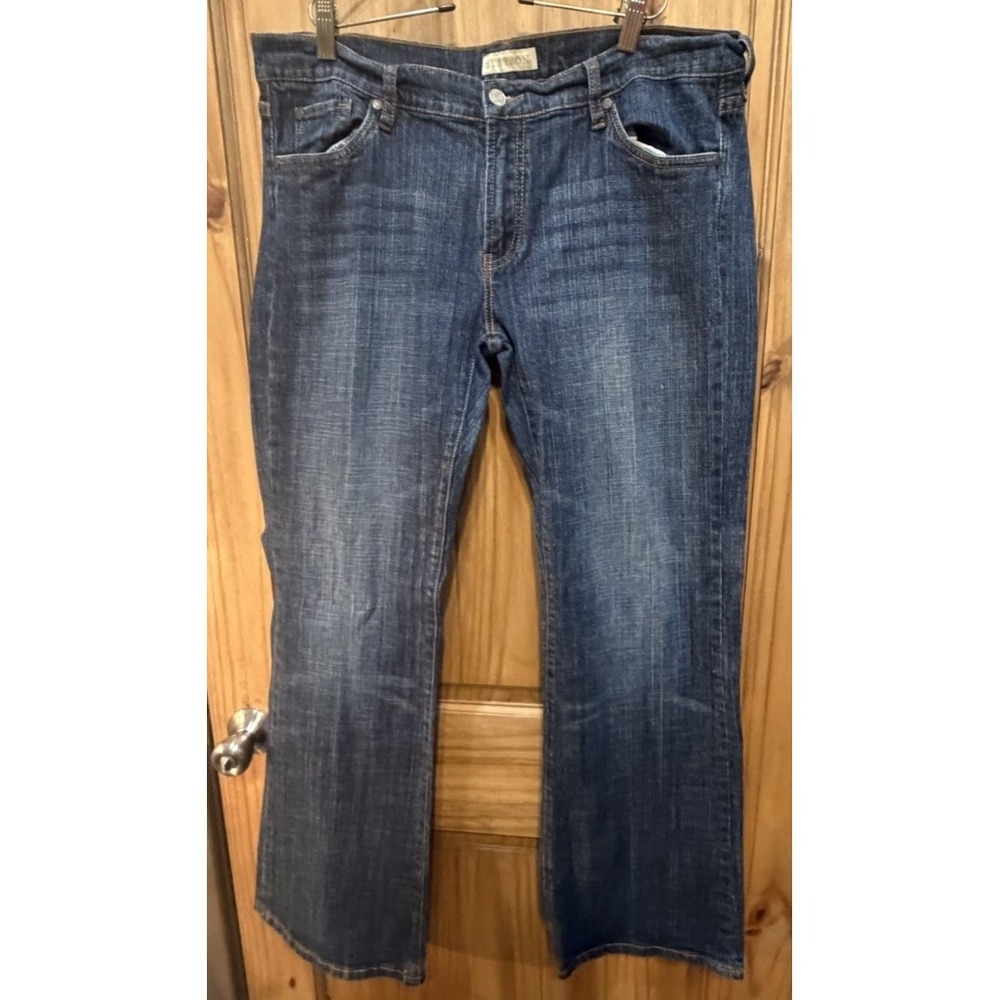 Stetson Jeans Women 16P Dark Wash Bootcut Western Denim Petite